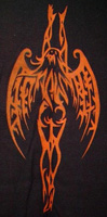 Airbrushed Orange Angel T-Shirt