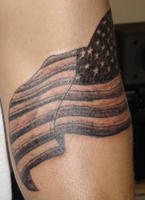 USA Flag Tattoo