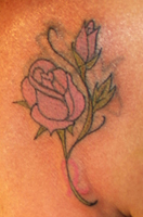 Breast Cancer Rose Tattoo