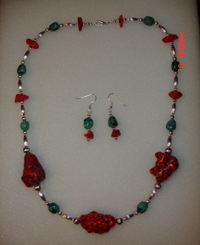 Red Magnesite & Turquoise Jasper