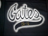 Airbrushed Baseball Team Shirts