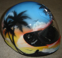 CUSTOM AIRBRUSHED MOTORCYCLE HELMETS