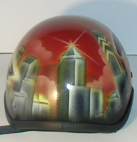 Airbrushed Sports Team Motorcycle Helmet