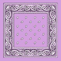 Lavender Paisley Bandana