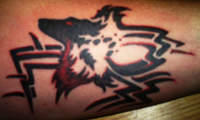 Tribal Wolf Tattoo