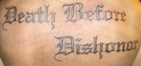 Death Before Dishonor Tattoo