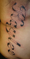 Kaylee Rib Cage Tattoo