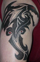 Tribal Dragon Tattoo