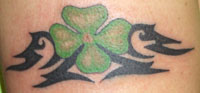 Tribal Clover Tattoo