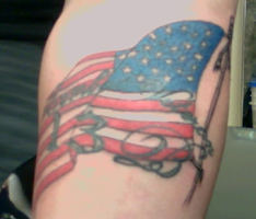 USA Flag Tattoo