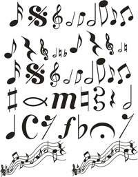 Music Note Vinyl Graphic Decals