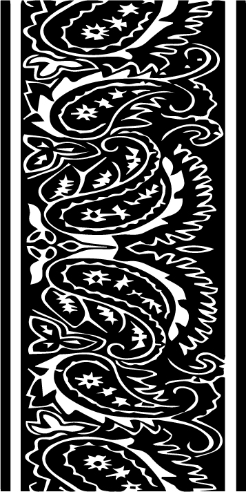 Paisley Racing Stripes Vinyl Decals